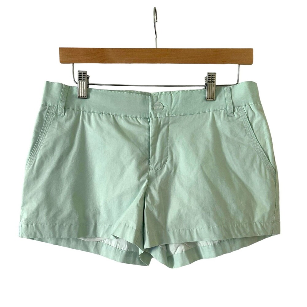 NWT Lauren James Poplin Shorts Women's S Mint Green 2" Inseam Preppy